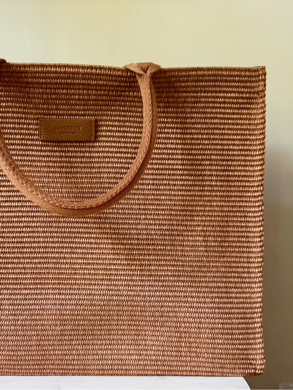 Burberry Goddess Rattan Oversized Tote Bag - Picture 7 of 7